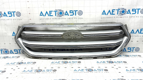 Radiator grille grill Ford Escape MK3 17-19 rest gray with chrome, sand