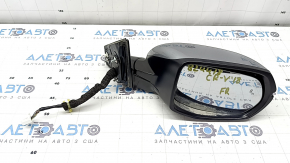 Right side mirror assembly for Honda CRV 17-22, 9 pins, silver, turn signal, BSM, heated, scratches