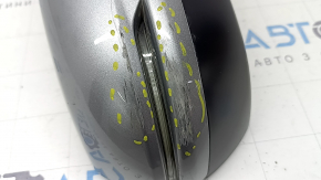 Right side mirror assembly for Honda CRV 17-22, 9 pins, silver, turn signal, BSM, heated, scratches