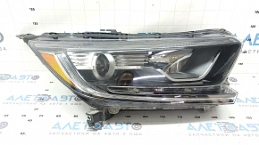 Honda CRV 17-22 halogen front right headlight, without molding fasteners, sand-washed, worn