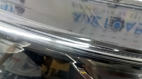 Honda CRV 17-22 halogen front right headlight, without molding fasteners, sand-washed, worn
