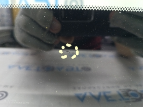Infiniti QX50 19-25 windshield for camera and rain sensor, sand, chip