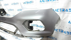 Front bumper bare Ford Escape MK3 2017-2019 rest silver UX, scratches, crack in mount