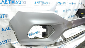 Front bumper bare Ford Escape MK3 2017-2019 rest silver UX, scratches, crack in mount