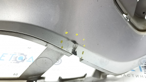 Front bumper bare Ford Escape MK3 2017-2019 rest silver UX, scratches, crack in mount