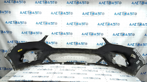 Front bumper bare Ford Escape MK3 2017-2019 rest silver UX, scratches, crack in mount