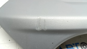 Ford Escape MK3 17-19 front bumper lip trim, silver, scratches, scuffs