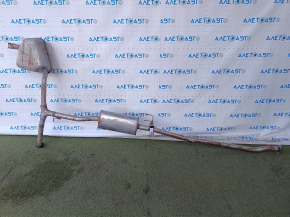 Exhaust pipe with rear barrel Honda CRV 17-19 1.5 FWD without chrome tip, rusty