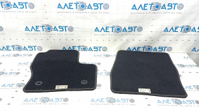 Set of floor mats for Ford Escape MK3 13-19, black, cloth, for cleaning