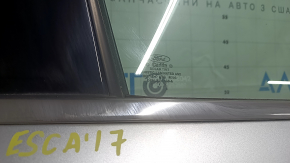 Front right door assembly for Ford Escape MK3 13-19 silver UX, markings on glass, bumpers