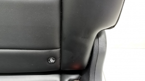 Right rear seat for an Infiniti QX50 19-21 with airbag, black leather, gray stitching, dented, scratches on the trim