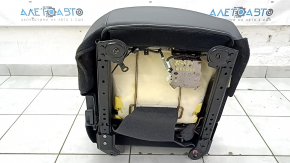 Right rear seat for an Infiniti QX50 19-21 with airbag, black leather, gray stitching, dented, scratches on the trim