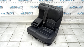 Left rear seat for Infiniti QX50 19-21 with airbag, black leather, gray stitching, scratches