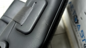 Left rear seat for Infiniti QX50 19-21 with airbag, black leather, gray stitching, scratches