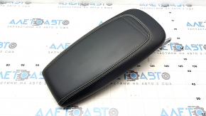 Ford Mustang Mach-E 21-25 armrest, black leather with gray stitching, dented