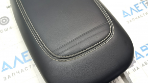 Ford Mustang Mach-E 21-25 armrest, black leather with gray stitching, dented
