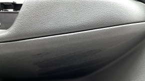 Front left door panel for Ford Escape MK3 2017-2019, black, leather armrest, with chrome handle, scratches