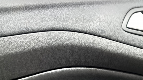 Front left door panel for Ford Escape MK3 2017-2019, black, leather armrest, with chrome handle, scratches