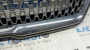 Radiator grille Lincoln MKZ 17-20 chrome, without emblem, sand