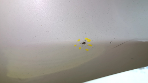 Front bumper, bare, Ford Mustang Mach-E 21-24, white, A3, for parking sensors and camera, scratches, bent