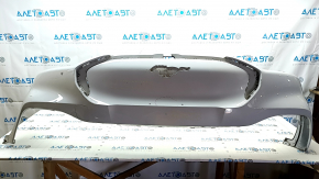 Front bumper, bare, Ford Mustang Mach-E 21-24, white, A3, for parking sensors and camera, scratches, bent