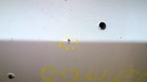 Front bumper, bare, Ford Mustang Mach-E 21-24, white, A3, for parking sensors and camera, scratches, bent