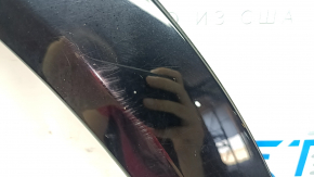 Front left fender arch trim for Ford Mustang Mach-E 21-23, gloss black with reflector, scratches