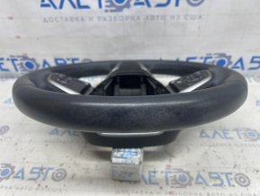 Honda CRV 17-19 black leather steering wheel assembly, with rear cover, with buttons, scratches, ready for dry cleaning