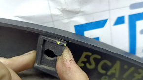 Rear left fender arch trim for Ford Escape MK3 17-19, restyling, structure, scratches, broken fastener