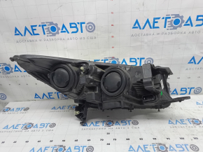 Left front headlight assembly for Ford Escape MK3 17-19, halogen, light, with bracket, sand, for polishing