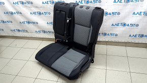 Rear seat, 2nd row, left, Ford Escape MK3 2017-2019, black and gray fabric, with belt, dents, dry cleanable