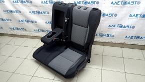 Rear seat, 2nd row, left, Ford Escape MK3 2017-2019, black and gray fabric, with belt, dents, dry cleanable