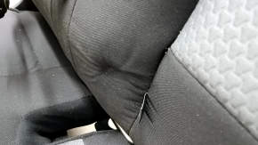 Rear seat, 2nd row, left, Ford Escape MK3 2017-2019, black and gray fabric, with belt, dents, dry cleanable