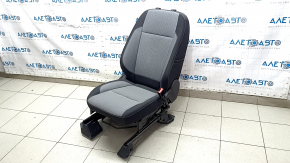 Ford Escape MK3 2017-2019 passenger seat without airbag, manual, cloth, black and gray, dents, dry cleanable