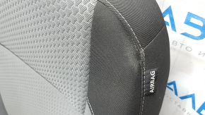 Ford Escape MK3 17-19 driver's seat without airbag, black and gray cloth, electric, dry-cleanable