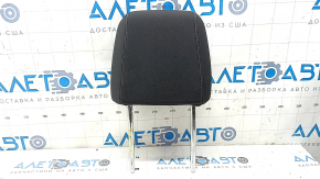 Front right headrest for Ford Escape MK3 2017-2019, black fabric, gray stitching, dented, needs cleaning