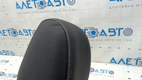 Front right headrest for Ford Escape MK3 2017-2019, black fabric, gray stitching, dented, needs cleaning