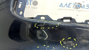 Bare front bumper Infiniti QX50 19-25 blue, scratches, pressed, crack in the mount