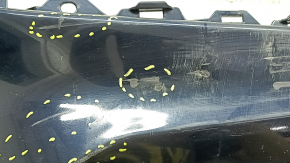 Bare front bumper Infiniti QX50 19-25 blue, scratches, pressed, crack in the mount