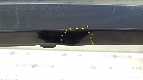 Bare front bumper Infiniti QX50 19-25 blue, scratches, pressed, crack in the mount