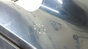 Bare front bumper Infiniti QX50 19-25 blue, scratches, pressed, crack in the mount