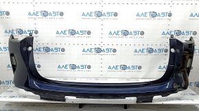 Infiniti QX50 19-25 blue rear bumper with cracks in the mountings