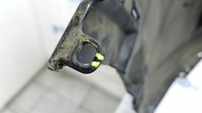 Infiniti QX50 19-25 blue rear bumper with cracks in the mountings