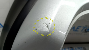 Infiniti QX50 19-25 rear bumper lip for parking sensors, gray texture, scratches, dents