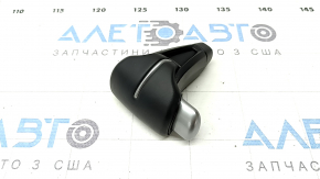 Honda CRV 17-22 black leather gear knob