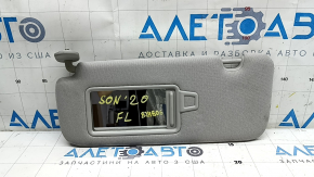 Left visor for Hyundai Sonata 20-23, gray, without panoramic windows, without hook, needs cleaning