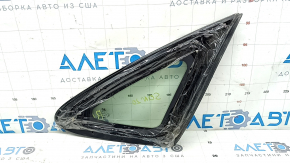 Rear left window, blind glass, Hyundai Sonata 20-22 petrol, scratches on chrome