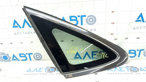 Rear left window, blind glass, Hyundai Sonata 20-22 petrol, scratches on chrome