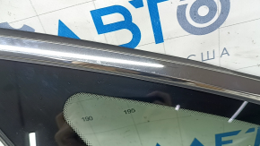 Rear left window, blind glass, Hyundai Sonata 20-22 petrol, scratches on chrome