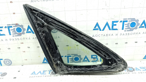 Rear right window, blind glass, Hyundai Sonata 20-22 petrol, scratches on chrome, chrome peeled off